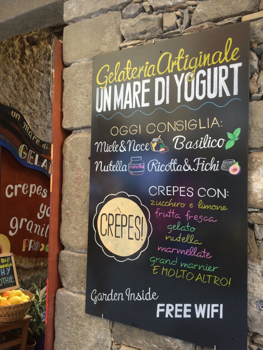 When in Italy, eat copious amounts of Gelato! #CinqueTerre #Italianicecream #eatwell #traveloften #Summer2016