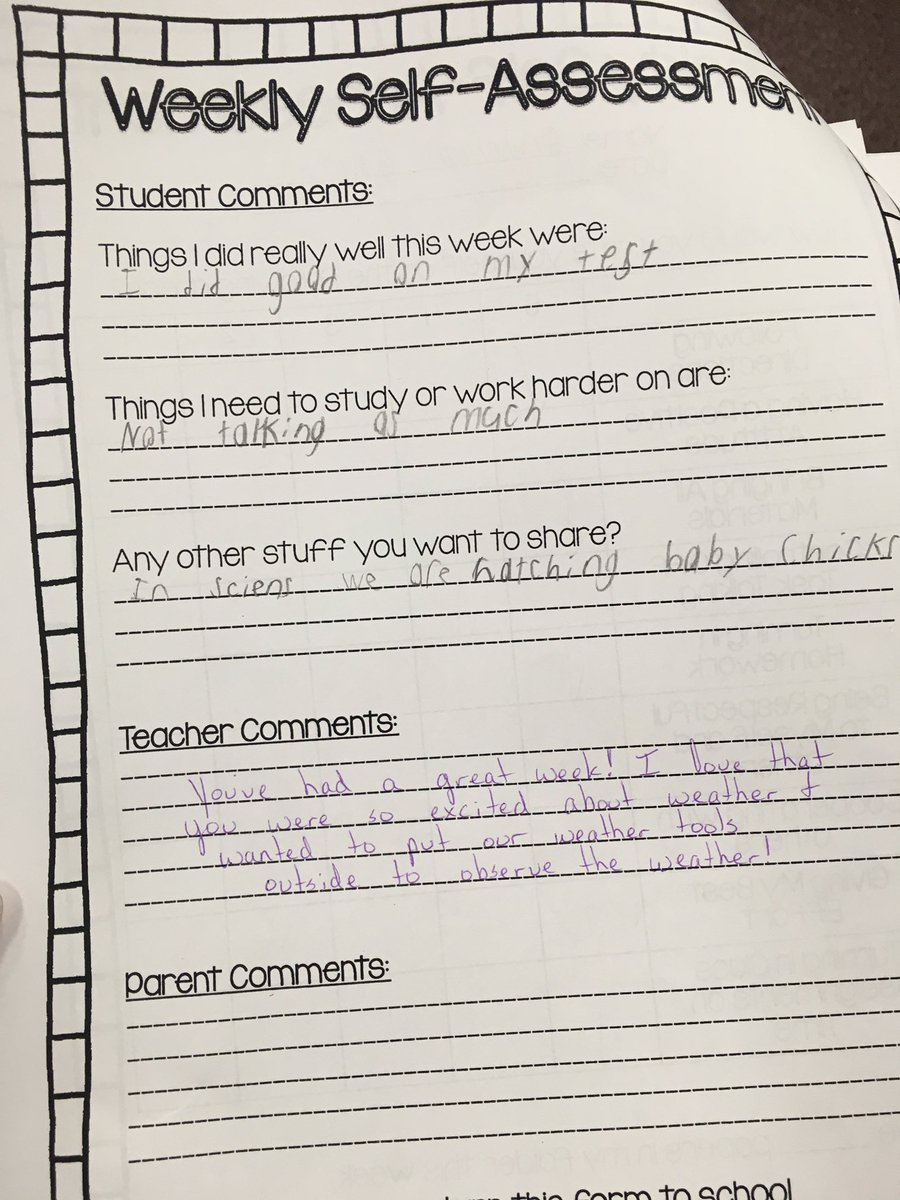 mrs_davisHUB's tweet image. Students are #selfreflecting on their weekly behavior! #pbis #weeklychat #positivevibes