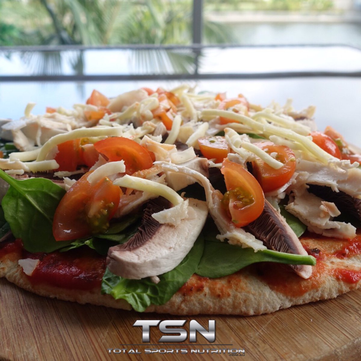 TSNAus's tweet photo. You can still enjoy your weekends, just get creative with your ingredient selection P.23 F.7 C.50 #pizza #yum https://t.co/kNuvw0St8b