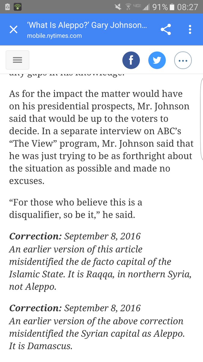 #NYTimes calls Aleppo capital of Syria, then capital of ISIS. It is neither. #WhatIsAleppo