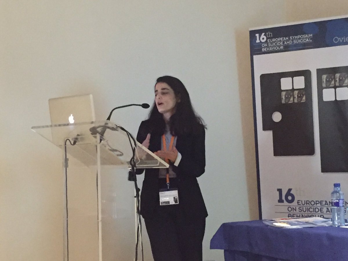 zortea_tiago's tweet photo. Great talks at @ESSSB16 by our colleagues from @OxPsychiatry Galit Geulayov and Anne Ferrey. https://t.co/nkLzbxmvor