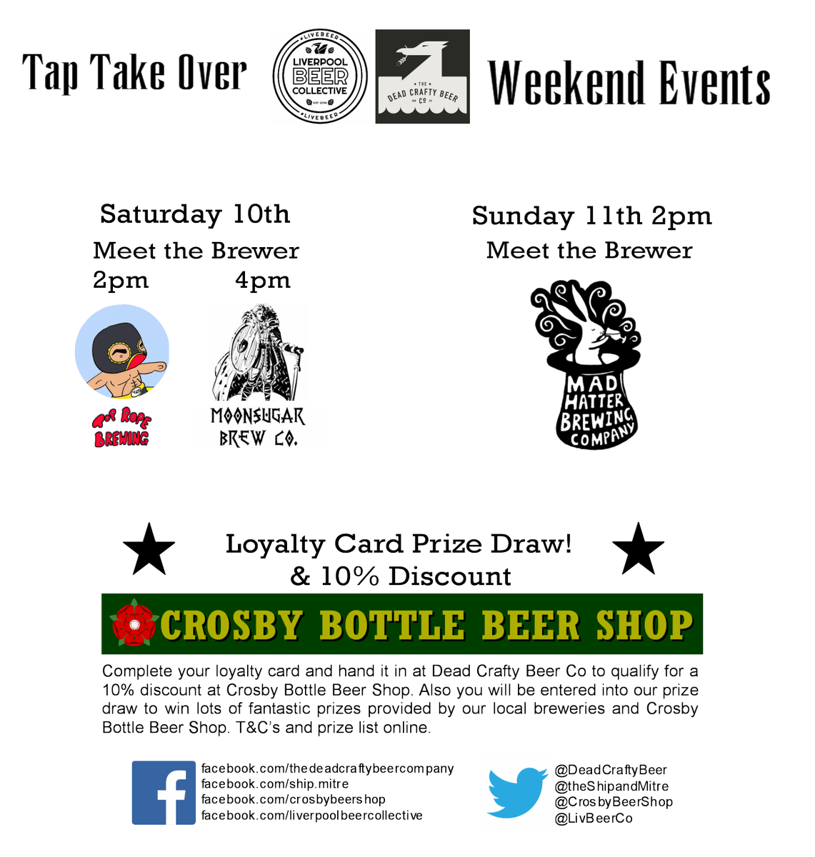 LivBeerCo's tweet photo. Tap take over day 2! great events still to come, and lots of beer! @DeadCraftyBeer @TopRopeBrewing @moonsugarbrewco https://t.co/iNyn1Gv5aD