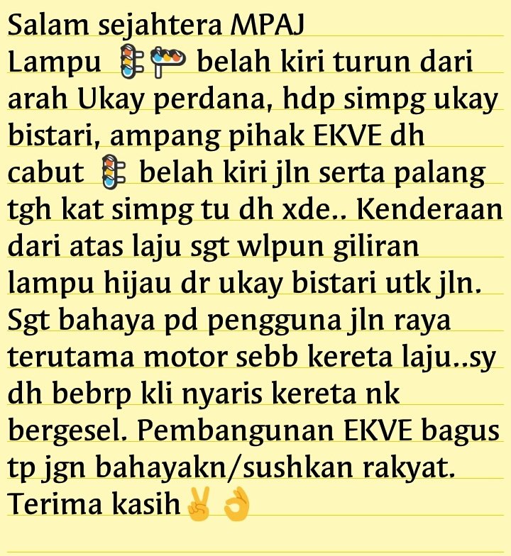 Awienlc's tweet photo. @mp_ampangjaya #ekve #azrb cabut ๐ฆ๐ฆutk jln terus xde stop2 @JKRSelangor @AzminAli @JkrGombak @JKRMalaysia @azrb https://t.co/2Had5PEsKV