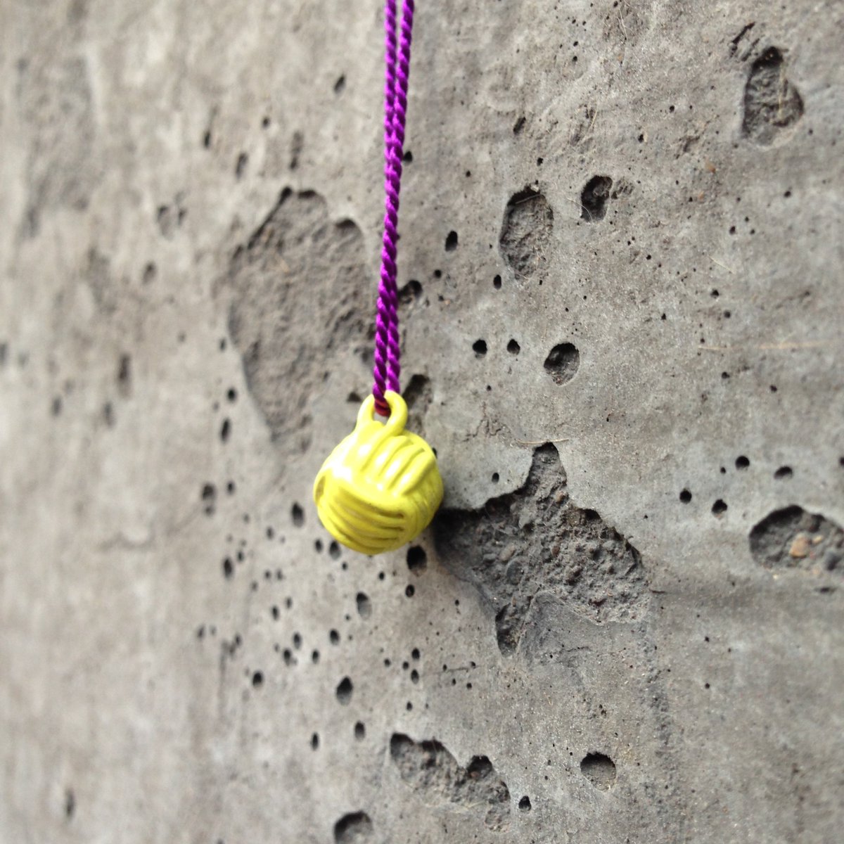 We have limited amount of these yellow ball knot necklaces available for special order! get in touch if you want 1!