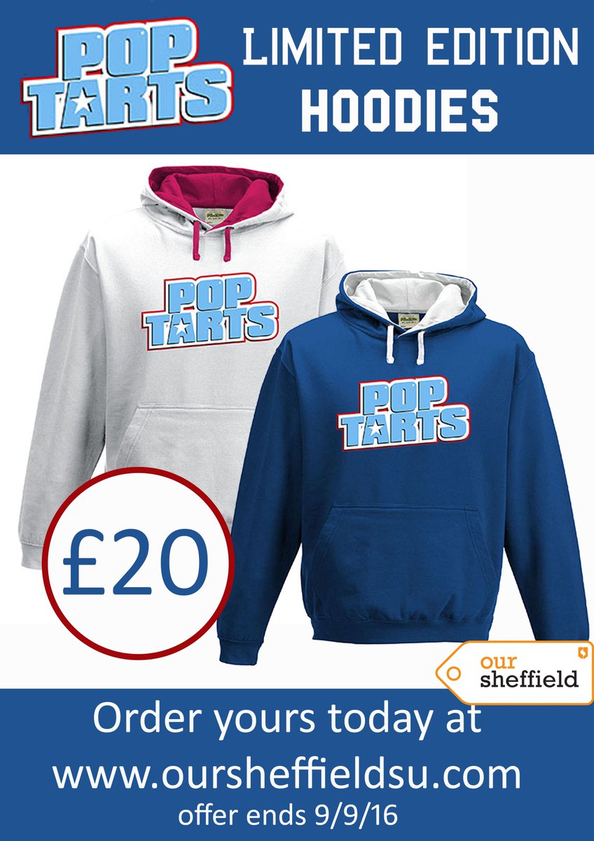 SSUStore's tweet image. Order your limited edition Pop Tarts Hoodie before Friday from Our Sheffield oursheffieldsu.com  @SheffieldSU