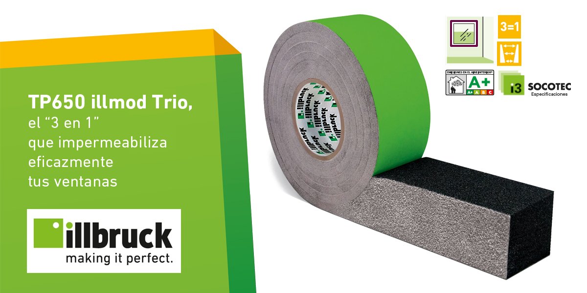 tremcocpgiberia's tweet photo. #TP650 Trio, el “3 en 1” que impermeabiliza eficazmente tus ventanas. Una #ventana clase A+ merece #soluciones A+ https://t.co/jTREasAcl6