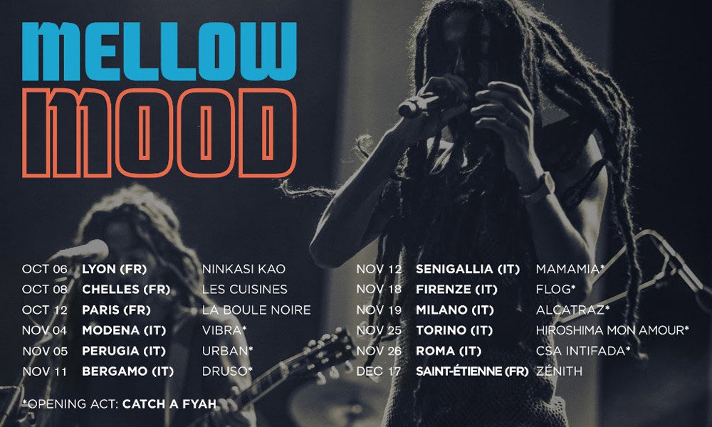 MELLOW MOOD + Catch a Fyah: scopri le date del tour autunnale in partenza da Lione rockon.it/concerti/tour-…