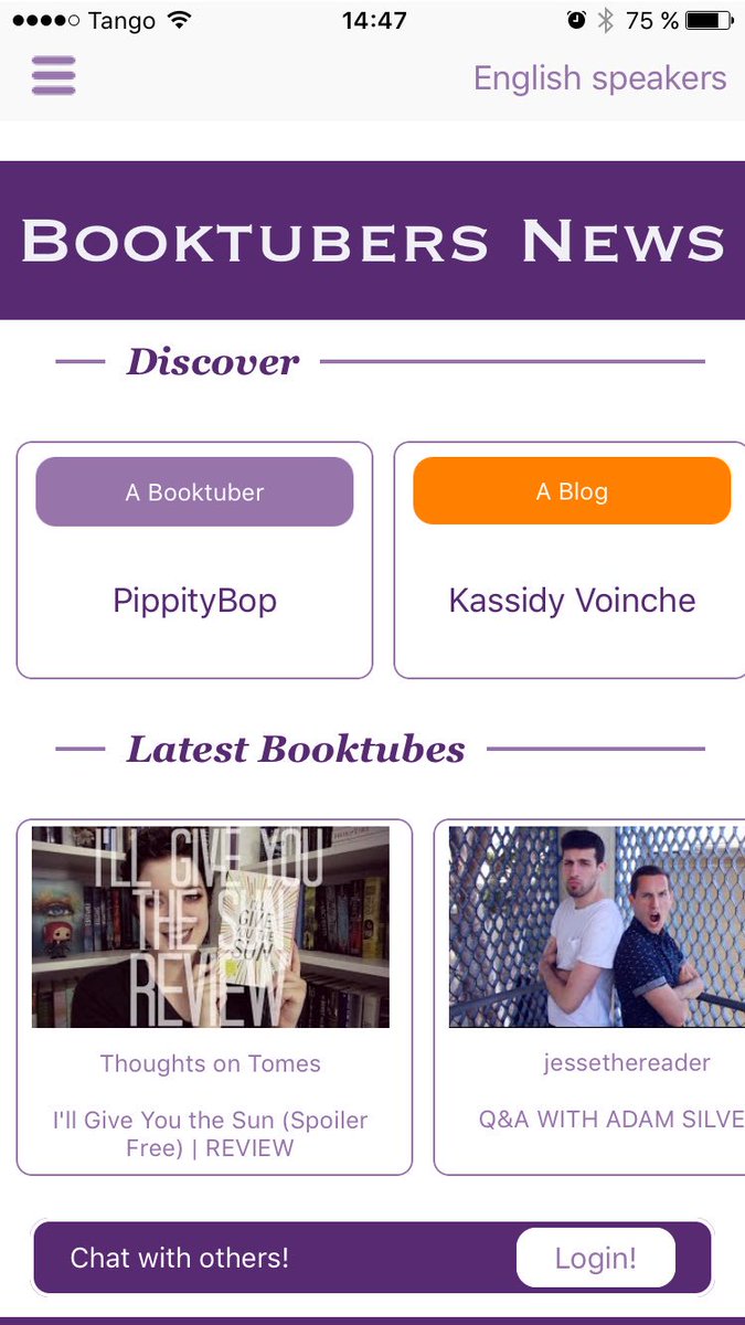 BooktubersApp's tweet photo. @BookTubeFandom Hello! Did you try this free App just made for you? Available on Apple and Android @BooktubersApp https://t.co/xijArZNyge