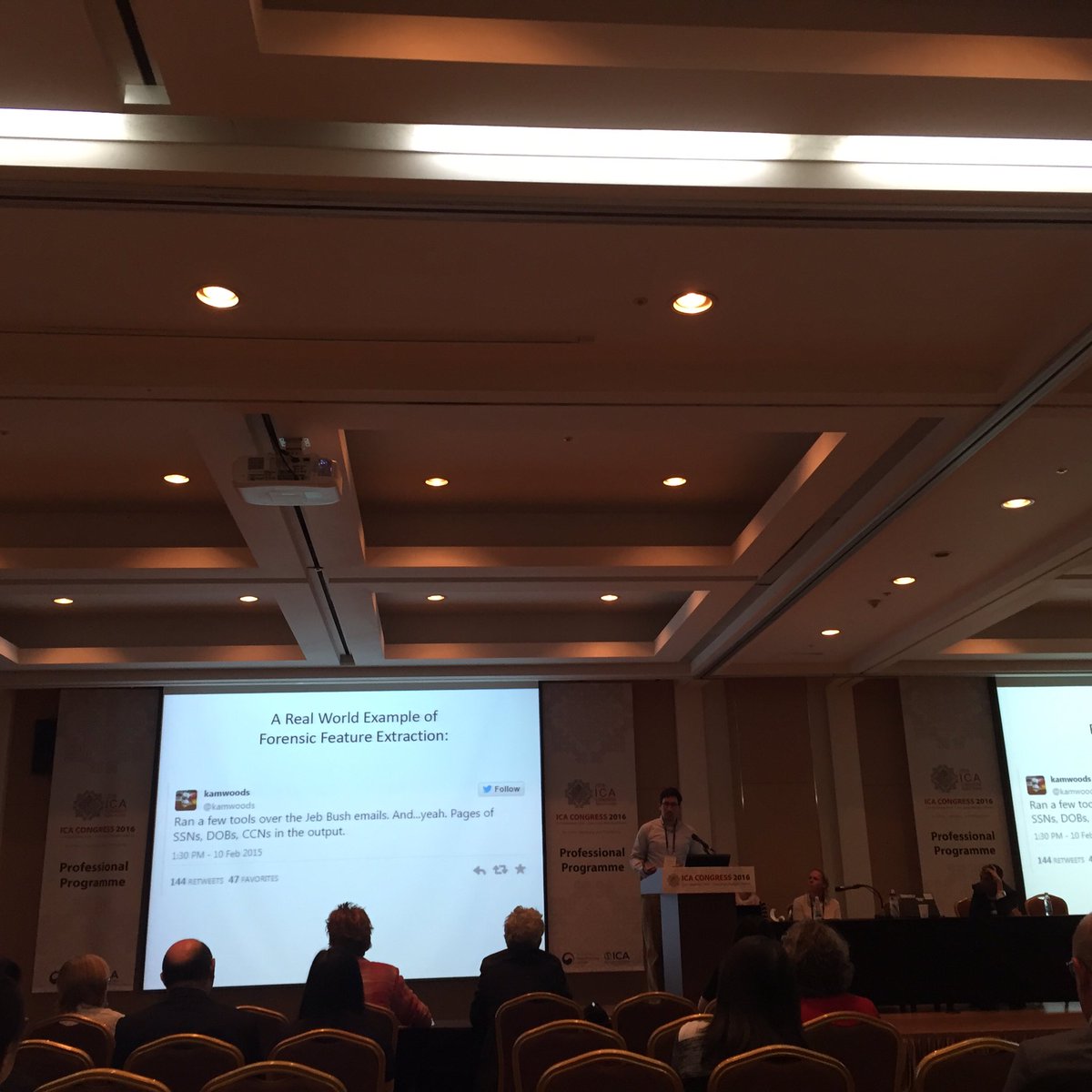 gavics's tweet photo. #ica2016 Christopher Lee about #bitcurator access project and digital forensics https://t.co/TKjSkeWV9U