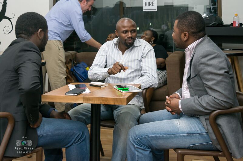 Participants discussing during the AfricaFin Tech Network August Meetup
#AfricaFinTechNetwork