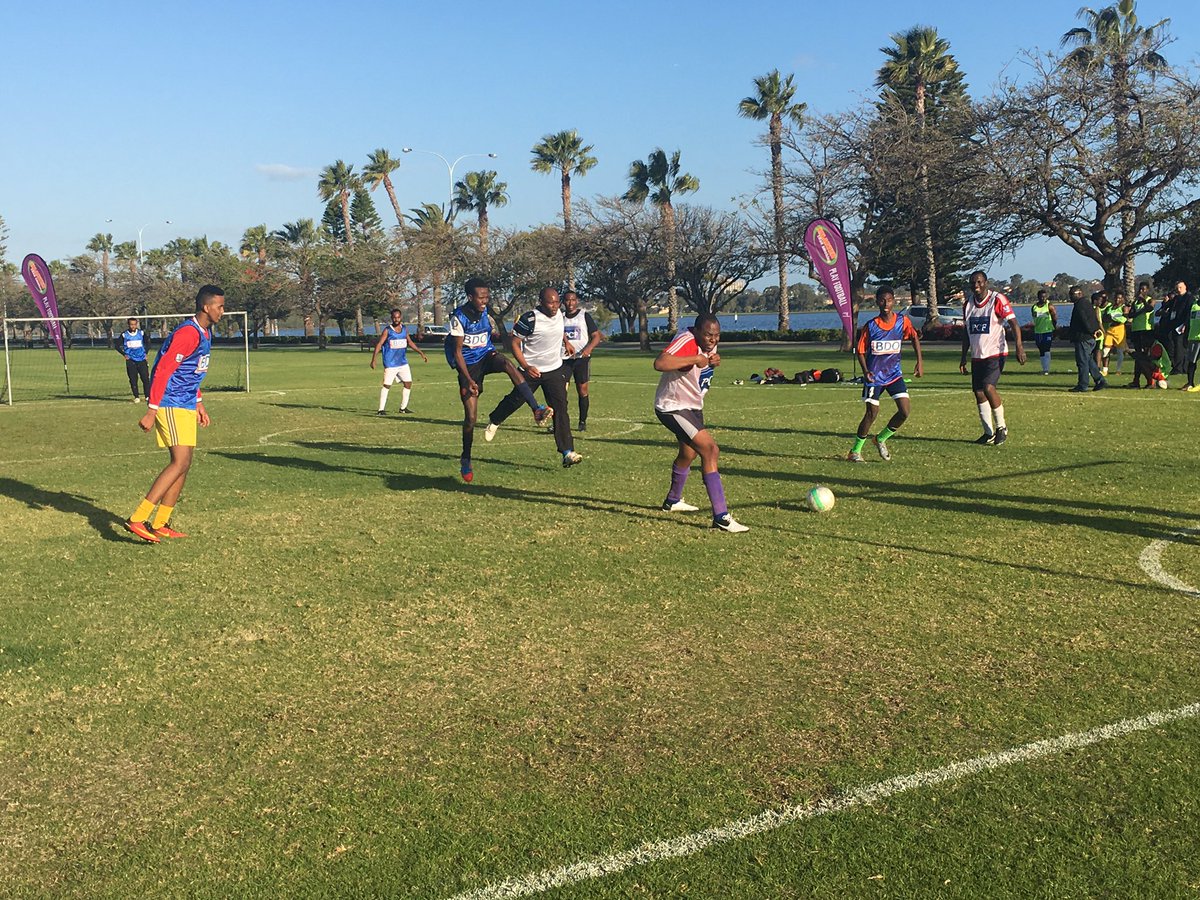 SherifPerth's tweet photo. Supporting BDO in the Africa Down Under Cup #ADU2016 @FootballWest https://t.co/mvC4pMnKij
