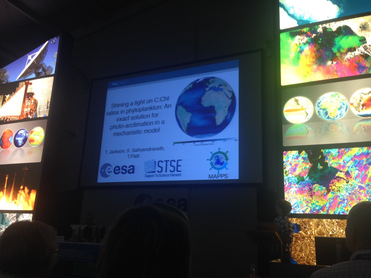 HayleyEversKing's tweet photo. Best til last! @DrT_Jackson of @PlymouthMarine on his recently submitted work on C:Chl ratios #ESACLEO https://t.co/AgdQaXRTtM