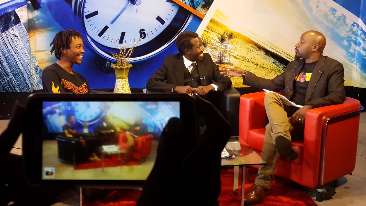 With Bogosi Sekhukhuni from South Africa &amp; Rumanzi Canon from Uganda. The Kampala Art Biennale is on till 2nd Oct