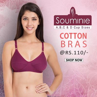 Belle Lingeries on X: Buy #Souminie #cotton #bras in A.B.C.D cup