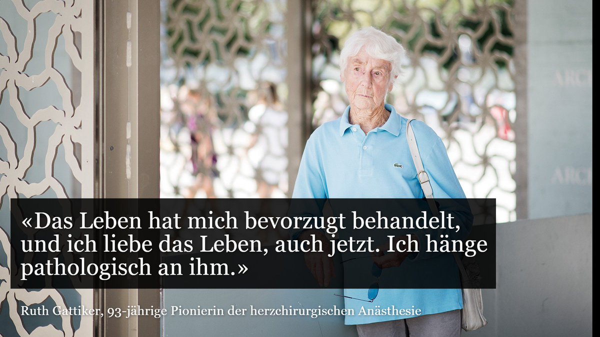 Eine beeindruckende Karriere: Die 93-jährige Anästhesiologin Ruth Gattiker blickt zurück. nzz.ch/zuerich/aktuel…
