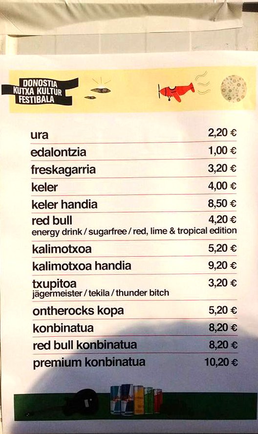 AZKEN ORDUA
Karteristen sindikatuak Kutxa Kultur fest. salatu du konpetentzia desleialagatik argia.eus/blogak/berandu…