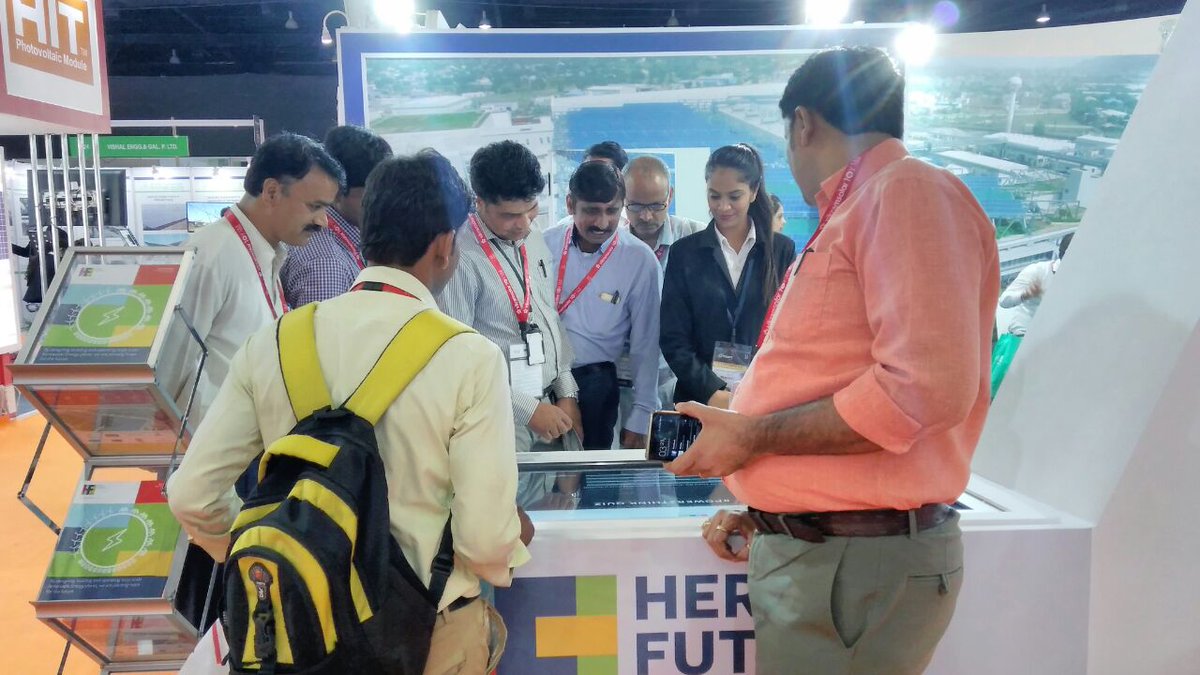 HeroFuture_HFE's tweet image. Day 2 at #REI2016! Our #digitaltable is grabbing attention, do take #Power2Think quiz! Visit Stall P-27 in Hall 10!