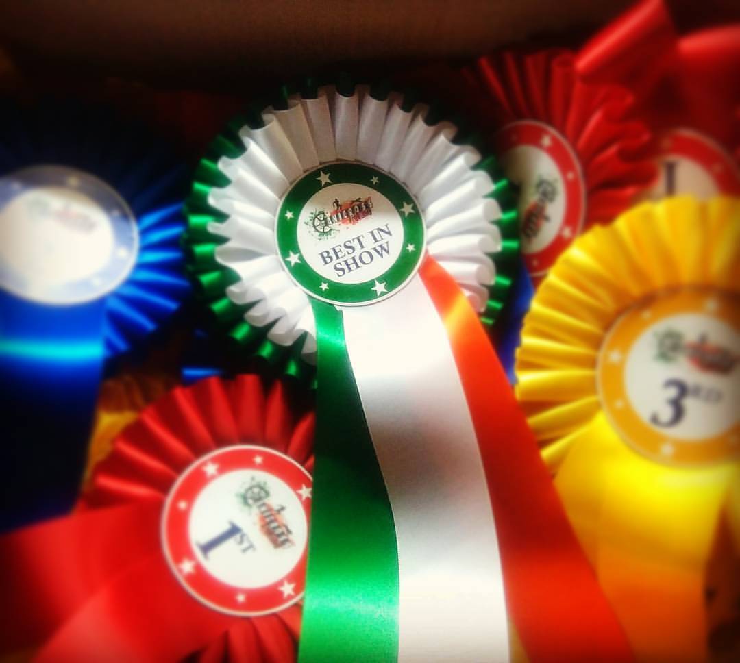 Rosettes for the #canicrossireland fun day this Sunday in Corkagh Park!!!!! Will your dog win best in show?! :-)