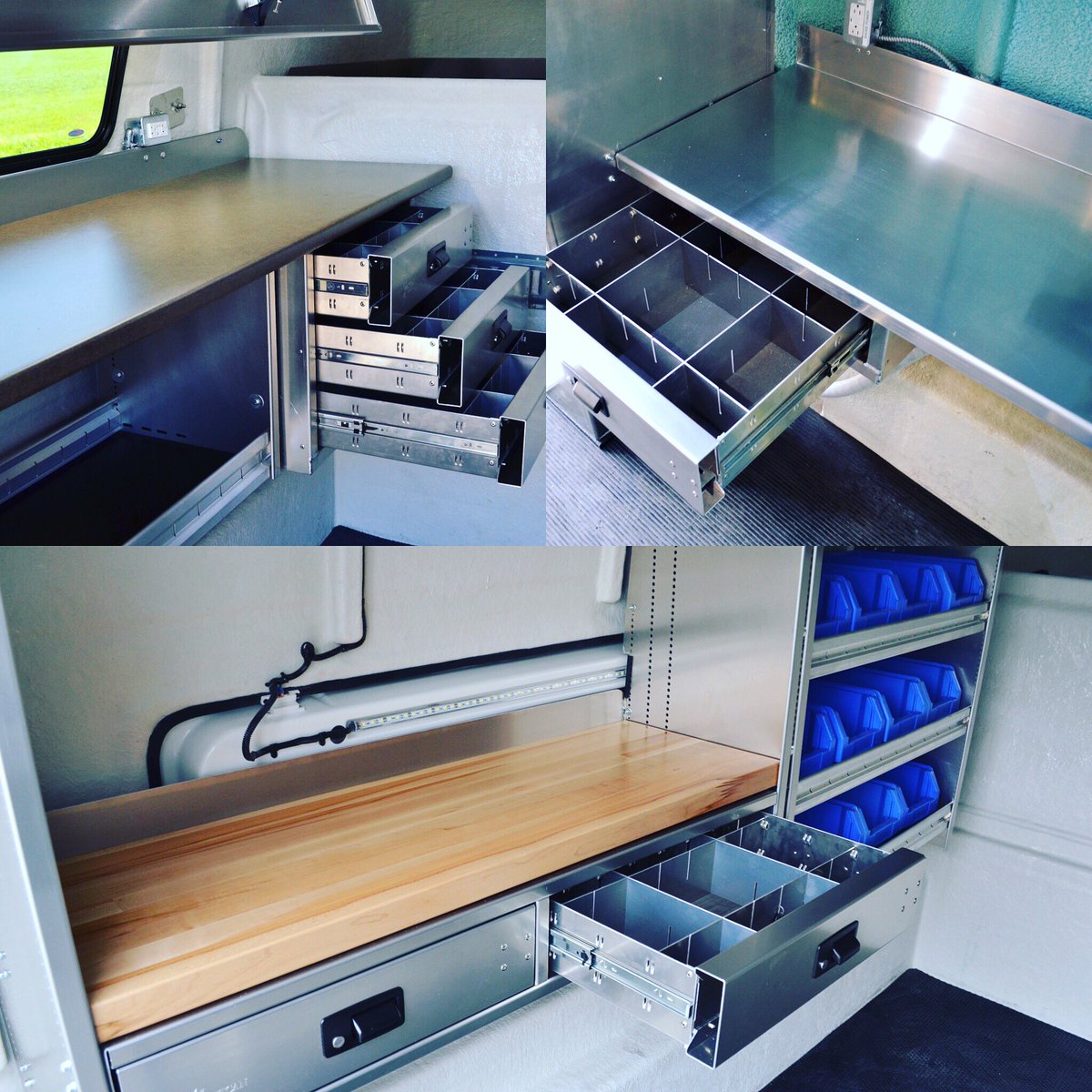 SpaceKapTM's tweet photo. Did you know that our workbench/tabletop concepts come in a variety of applications? #WorkTruck #spacekap https://t.co/02tCQK0i80
