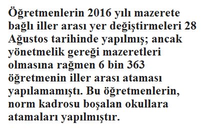 Mazerete bağlı iller arası ataması yapılamayan 6 bin 363 öğretmenin ataması gerçekleştirildi.