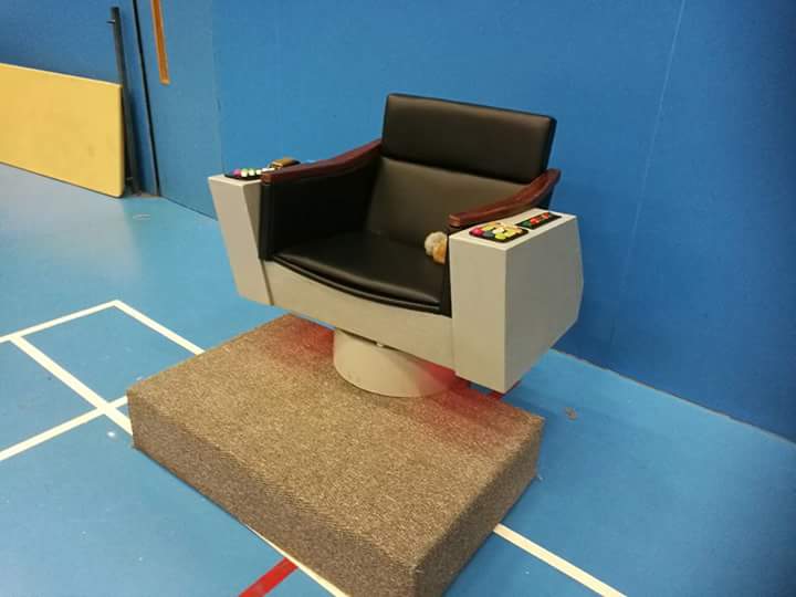 geekdomevents's tweet image. Happy 50th, Star Trek. The Captain's chair will be with us at Geekdom. Come and have a sit.