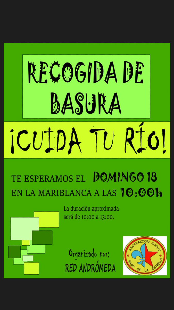 Scout_Raso's tweet photo. Implicarse a nivel local también es crear un mundo mejor, únete a la Red Andrómeda en esta empresa. https://t.co/SX8WZfBWdM