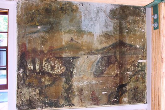 annshaftel's tweet photo. BEFORE and DURING #conservation treatment images #SinclairInn @odellmuseum @DigiMonastery work continues! https://t.co/Q6v9Sq3m0j