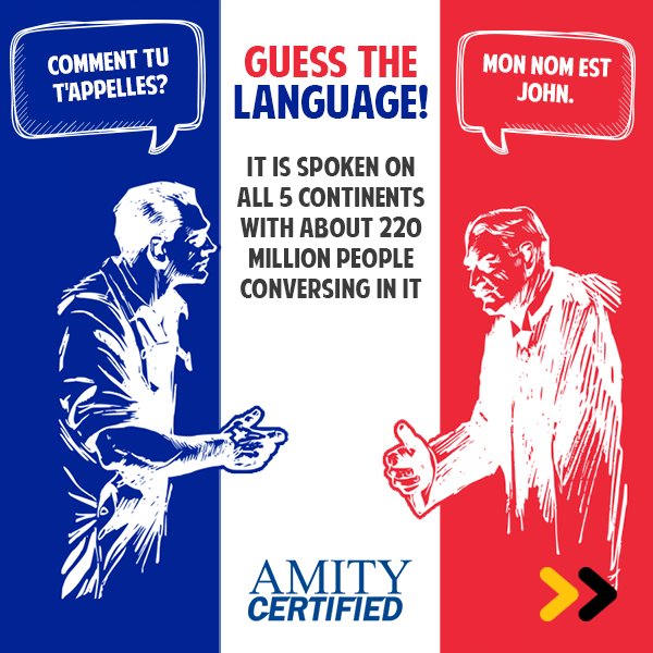 Do not let language become a blockade in your excursions while traveling to a #friend or for work. #AmityCertified!