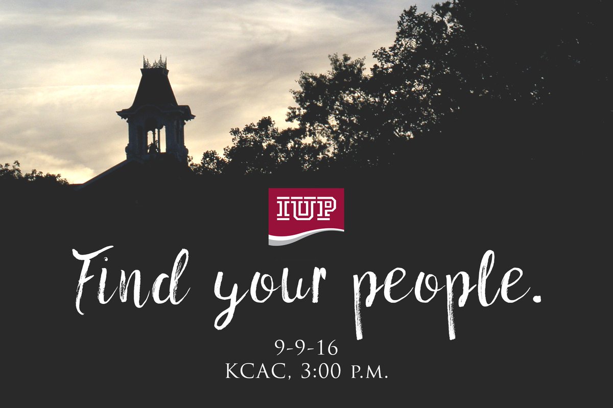 IUPedu's tweet image. Get involved at IUP and in the community. Come to IUP Day on Friday to find your people! #new2IUP