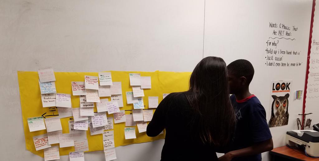 cwhs_medacademy's tweet image. VetMed students completing an Agriculture History time line @WunscheFFA  #SpringISDCTE