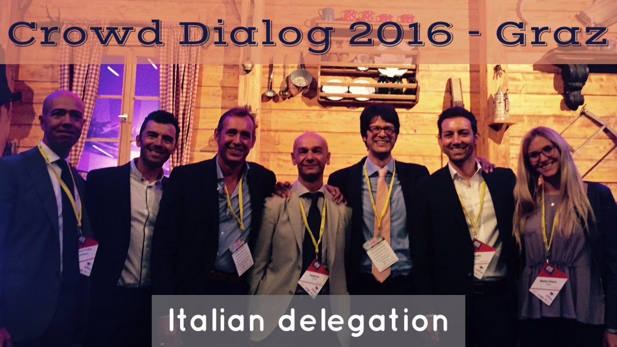 claudiobedino's tweet image. Italians crowDo It Better! #CrowdDialog #Graz #crowdfunding