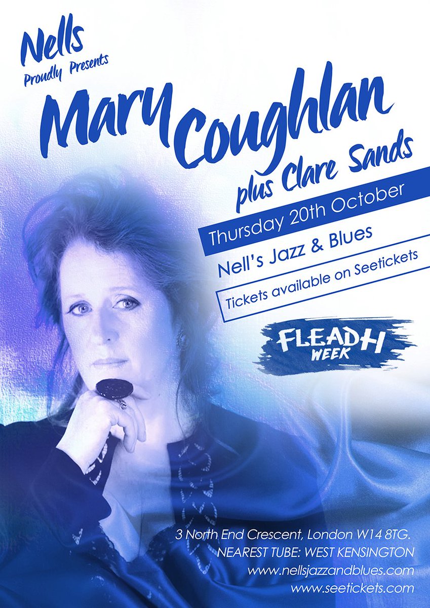 Grab your tickets for <a href="/coughlanmary/">Mary Coughlan</a> @ Nells on Thur Oct 20 bit.ly/2cvvs4J ¨- support act:@ClareSandsMusic