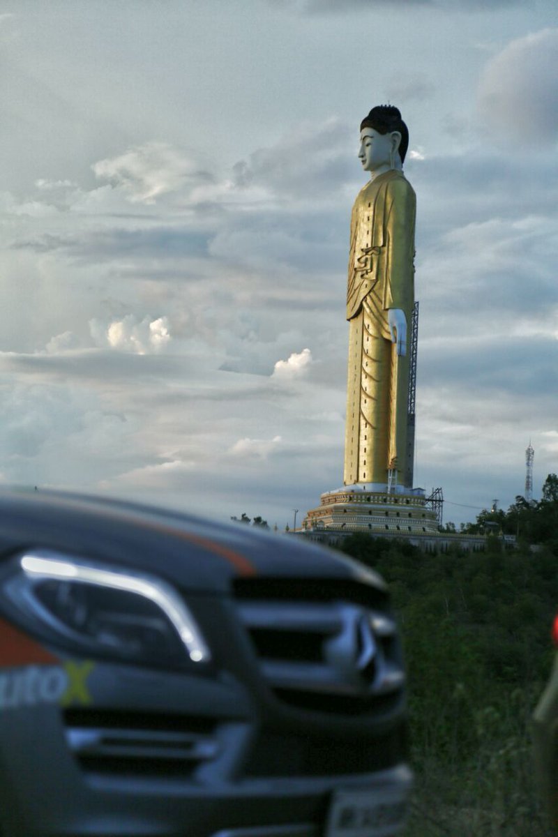 #GLAadventure in Monywa: This is the largest Buddha statue that stands 31-storeys tall. goo.gl/HfuYx6