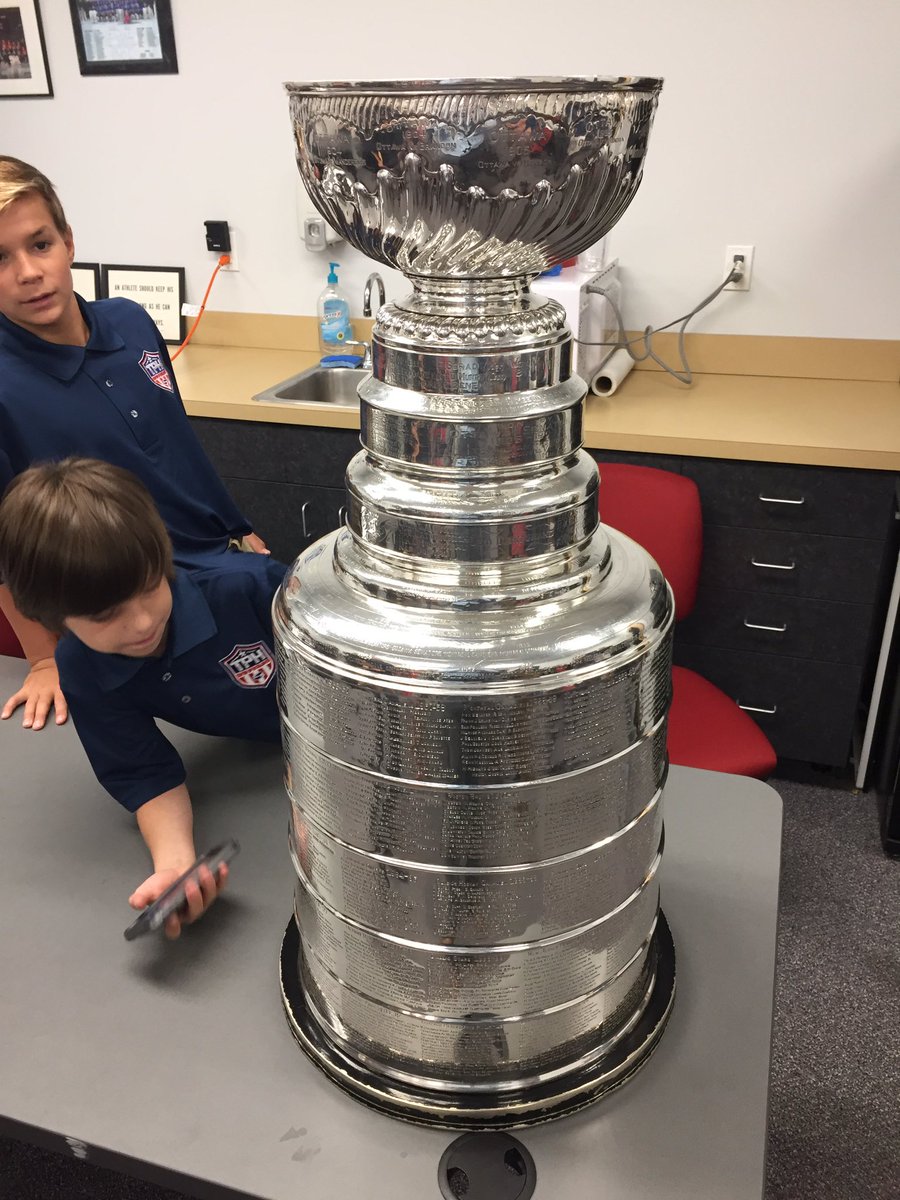 TPHDetroit's tweet photo. We are unbelievably thankful to have the Stanley Cup at the CoE today! https://t.co/wzT0qz76za