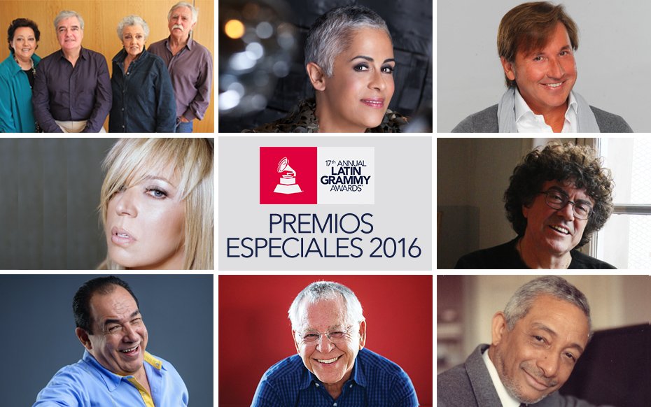 LatinGRAMMYs's tweet photo. Premios Especiales 2016 ¡Felicidades a todos los homenajeados! RT para felicitarlos... https://t.co/sED8KllMCB https://t.co/64ot5MVteF