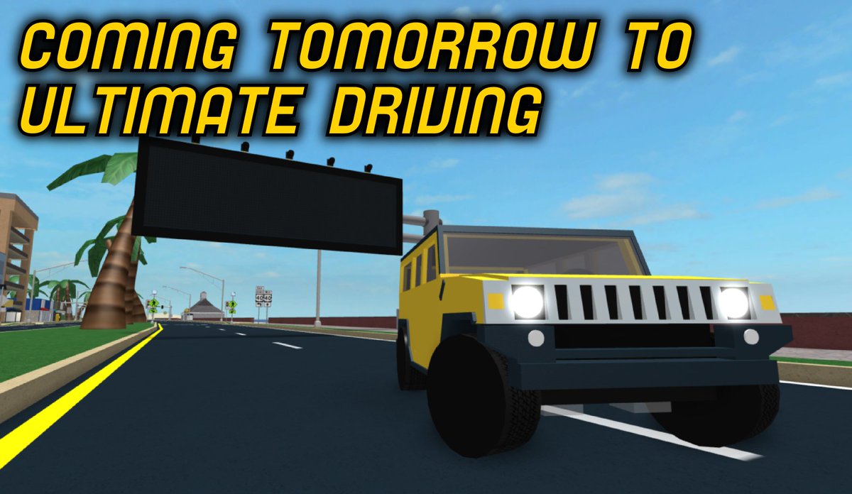 Twentytwopilots On Twitter Ultimate Driving Is Getting Some New Stuff Tomorrow Roblox Robloxdev - roblox history of ultimate driving