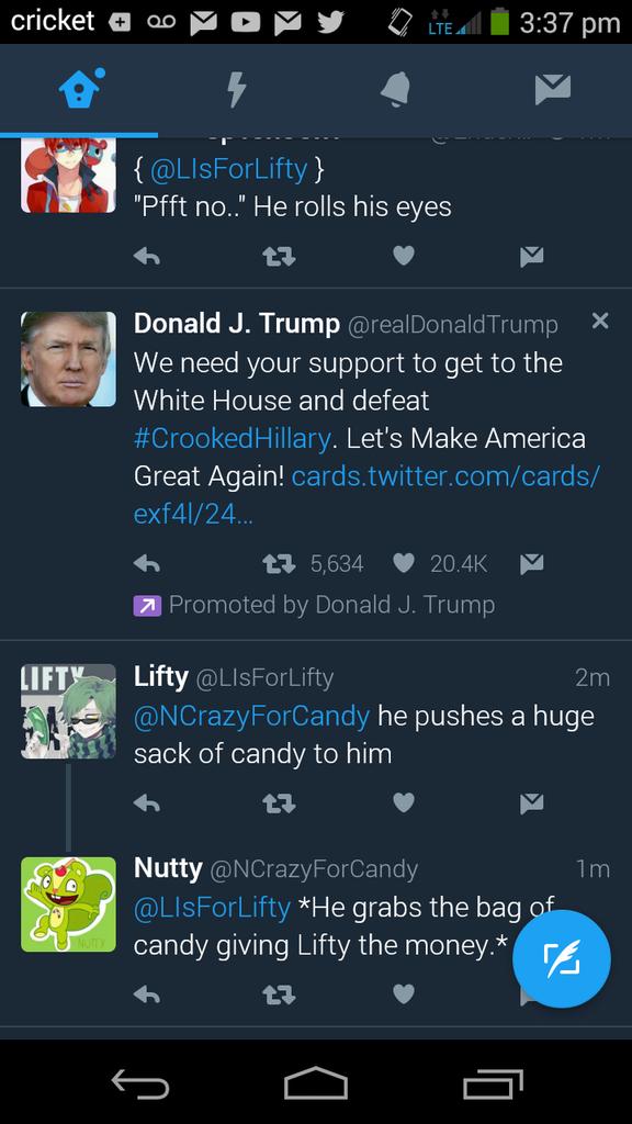 // Get Off my TL Trump Bitch! //