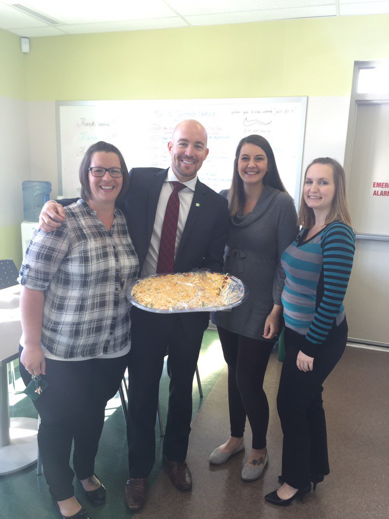 RyanJBarclay_TD's tweet photo. A surprise #dipday waiting for me in Prince Albert today! New favorite branch?? @rebeccanmcguire it's catching on!! https://t.co/aurkj2YI7Q