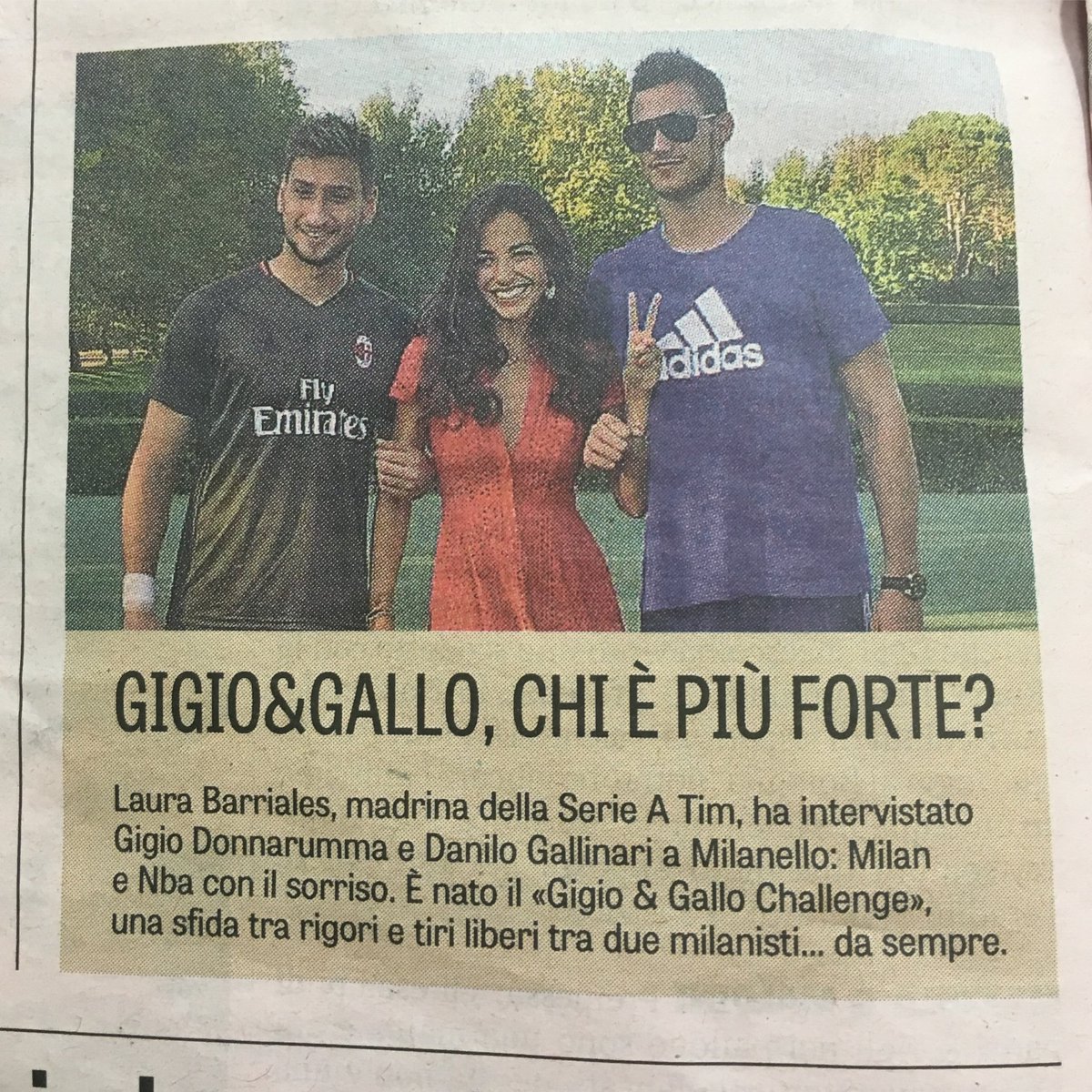 Lbarriales's tweet photo. Intervista Top in esclusiva per Total Italian Football e la TV della @seriea_tim ⚽️💃🏻🏀 #interview @Gazzetta_it https://t.co/v0sj8zdEPq