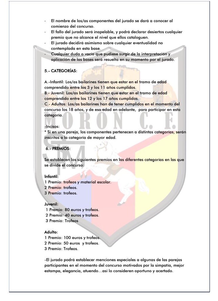 📎Os dejamos el cartel y las bases. Para todas las edades. Premios para las 3 primeras parejas y obsequios para tod@s