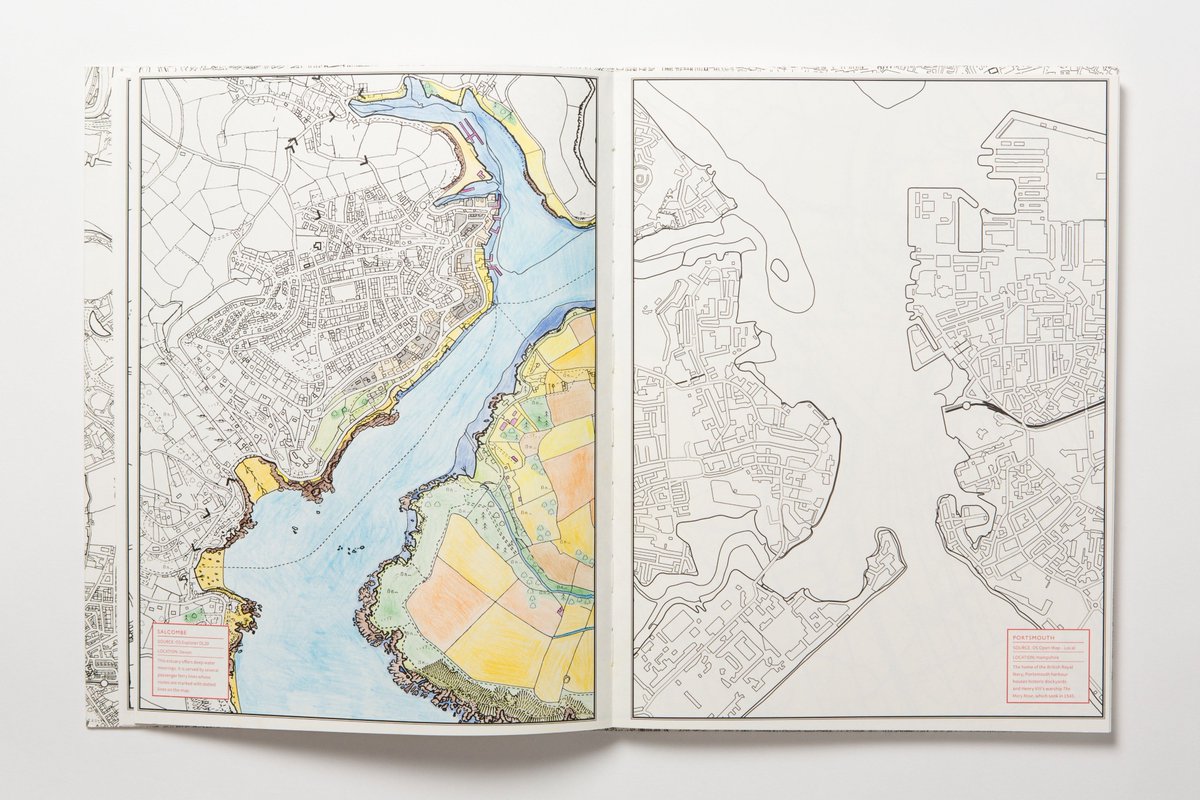 LaurenceKingPub's tweet photo. Who's excited for @OrdnanceSurvey's #map #colouringbook this October!? #colourking #colouring #cartography https://t.co/lp0b4sN2dM