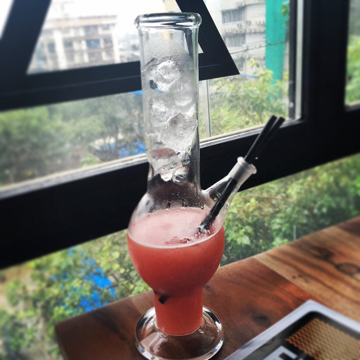 Purple Haze Bongtail <a href="/RaastaBombay/">Raasta Bombay</a> #MVDrinks #MumbaiVeggie #Cocktails #Mumbai #Raasta