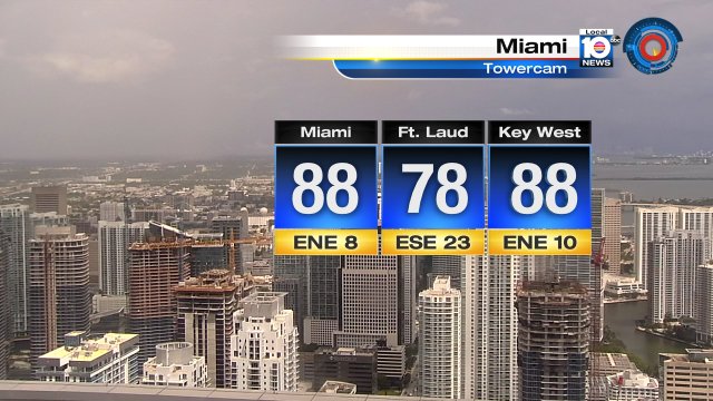 Soggy, absolutely sticky early afternoon across #SouthFlorida with heavy showers in spots #FLwx https://t.co/GGeQgR4ul9