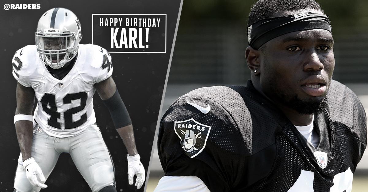 Happy Birthday to safety Karl Joseph!