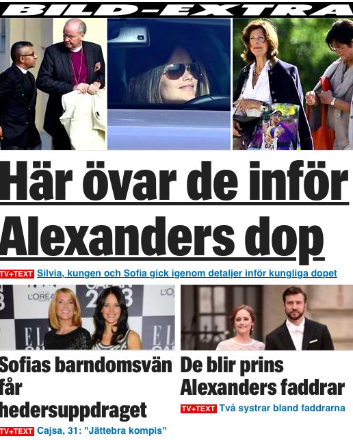 MagnusAlselind's tweet image. Så blir dopet. Bildextra: Expressens @SLindwall fångar genrepet expressen.se/nyheter/kungli…