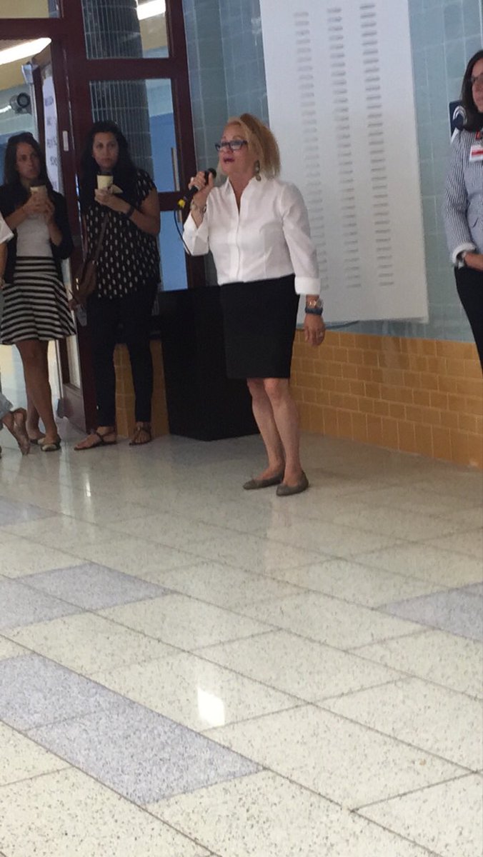 Had a great time meeting and speaking to the families at peck slip school this morning. Happy first day of school.