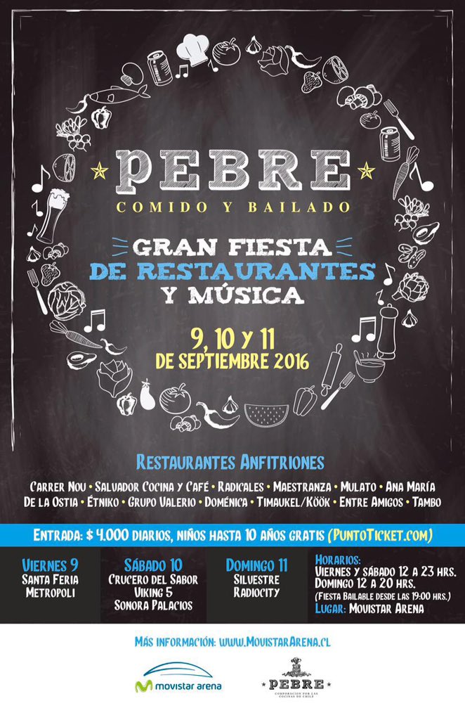 lacomensala's tweet image. Desde mañana! Nos vemos en Movistar con @Salvador_cyc @Pungacocina @PebreChile @anamariacocina @MulatoResto