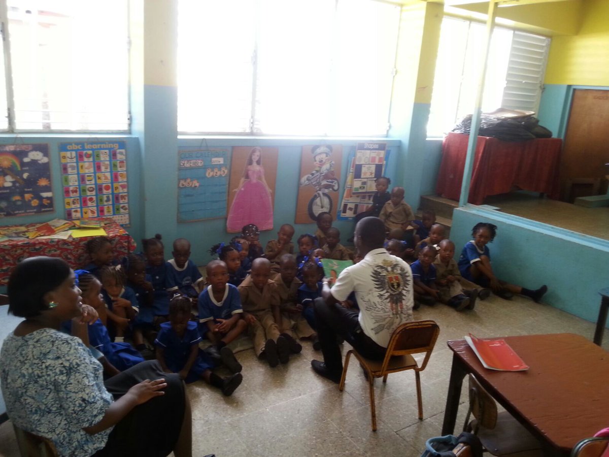 haillezoe's tweet photo. Today is #InternationalLiteracyDay and we visited the Mel Nathan Prep School to talk about its importance. #JIRC https://t.co/u9RuTrHYoW