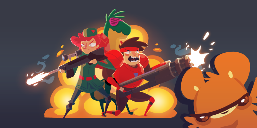 twobitart's tweet photo. had da mostest fun painting dis icon of @CAPYGAMES's STFU for HIB17. #pewpewpew #brrap https://t.co/ZAWdmy1cCl