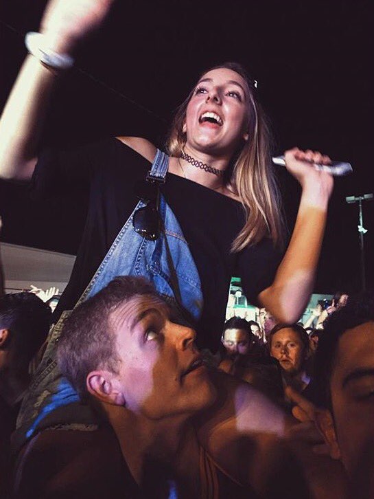 Kiki's face is us because we're too excited to move into the DZ haus in less than 2 weeks 😜😍 #tbt to festival szn!